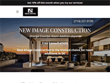Tablet Screenshot of newimageconstruction.com